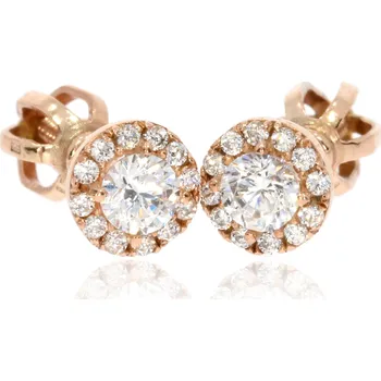 Náušnice Zlatnictví Helios Rose gold náušnice na šroubky