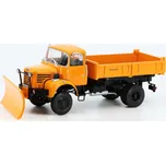 Berliet L646 M3 sněžný pluh 1:43 - Hachette časopis s modelem Berliet L646 M3 - kovový model auta