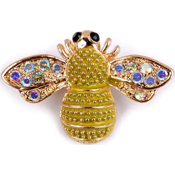 Brož Brož / odznak mini, barva 5 žlutozelená muška