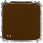 Ovládač (tlačítko) IP44, řazení 6/0 (1/0), bezšroubové svorky ABB Tango 3559A-A86940 H hnědá