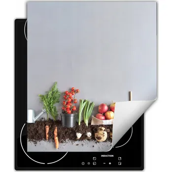 Obraz Ochranná podložka na indukci s ozdobným rolováním do kuchyně tisk 45x52 wm0522