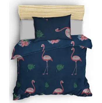 Povlečení Dětské povlečení na jednolůžko v tmavě modré a růžové barvě 140x200 cm Big Filamin – Mijolnir ID_1741658