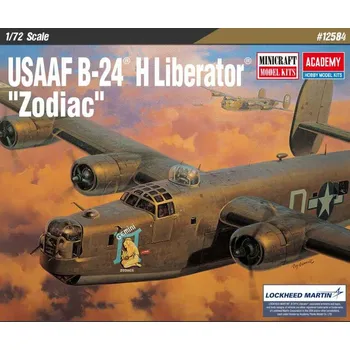 Plastikový model Model Kit letadlo 12584 - USAAF B-24H Liberator Zodiac (1:72)