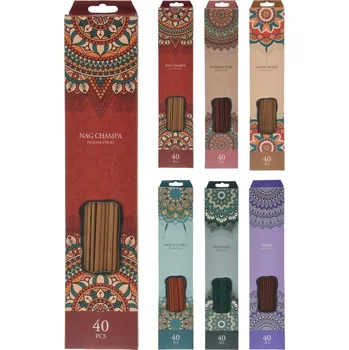 Čajovna Tyčinky vonné, 40ks, mix vůní a barev 255mm