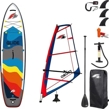 Paddleboard Paddleboard F2 GLIDE WS 11'7 GREY komplet s plachtou - nafukovací paddleboard a windsurfing - plocha: 2,0m