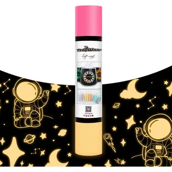 Samolepící dekorace TeckWrap Svítící ve tmě - Pink Velikost: 30,5 x 30 cm