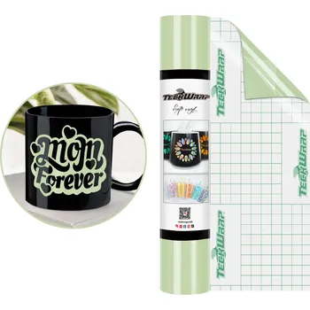 Samolepící dekorace Lesklý - Liveable Green - samolepící vinylová folie TeckWrap Velikost: 30,5 x 30 cm