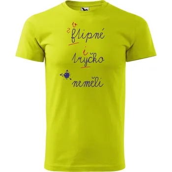 Pánské oblečení Pánské tričko s potiskem Ftipné tričko Velikost: S, Barva trička: Limetková