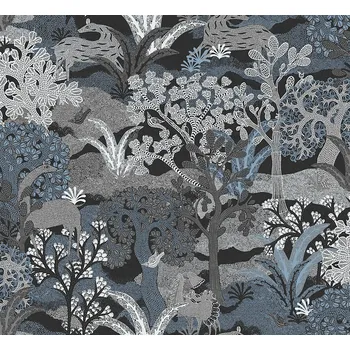 Tapeta Masureel Vliesová tapeta na zeď, šedo-modrá, příroda, ZON501, Amazone, Masureel, velikost 10,05 x 0,7 m