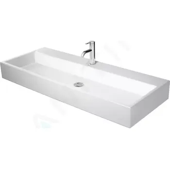 Umyvadlo Duravit Vero Air Umyvadlo 120x47 cm, bez přepadu, otvor pro baterii, WonderGliss, bílá, 23501200411