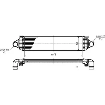 Chladič motoru Chladič turba HART 630 318