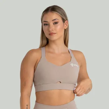 Podprsenka GymBeam Sportovní podprsenka Taupe - STRIX Velikost: XL, Barva: cream