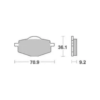 Brzdová destička Brzdové destičky Goldfren 018