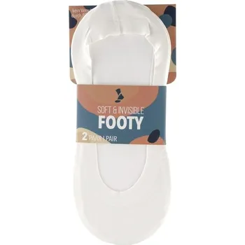 Dámské ponožky Ponožky do balerín Footy 2 páry bílé - 39-42 | P645775