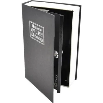 Trezor Schránka, knížka na peníze přenosná 240x155x55mm, 2 klíče GEKO