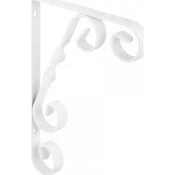 Držák na polici Konzole pod poličku bílá - 180mm
