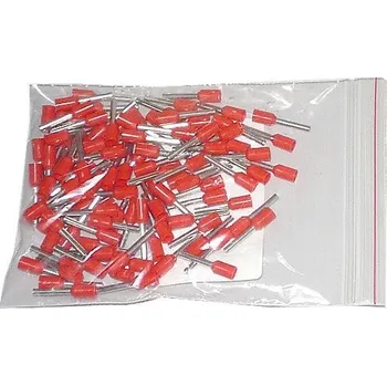 dutinka lisovací izolovaná 1,5mm2/10mm červená L825-100