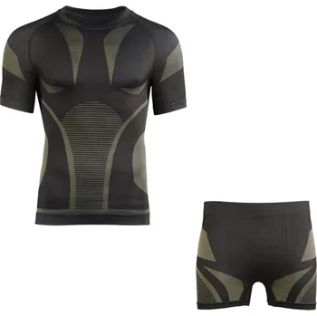 Komplet funkční (trenky a triko) Mil-Tec Performance - černý, XS/S