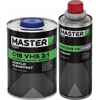 Lak na dřevo Bezbarvý lak Master C18 VHS 2:1 | 1 L + 0.5 L Standard