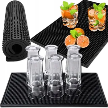 Odkapávač na nádobí ODKAPÁVACÍ PODLOŽKA NA NÁDOBÍ SUŠÁK BAROVÝ PRO BARMANY PROTISKLUZOVÁ