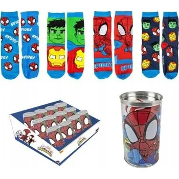 Balení Ponožek 4 páry Spidey v kasičce vel 23/26