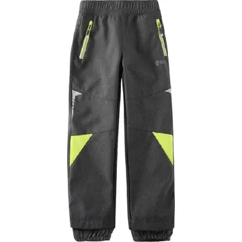 Chlapecké kalhoty DĚTSKÉ SOFTSHELLOVÉ KALHOTY BEZ ZATEPLENÍ Barva: Šedozelinkavá, Velikost: 92/98