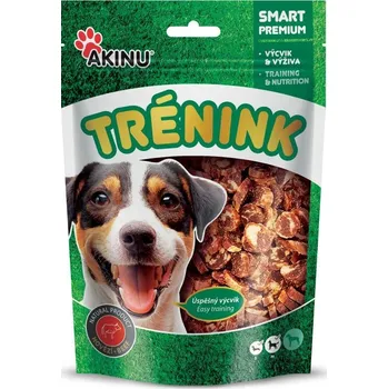 Krmivo pro psa Akinu Trénink Hovězí & treska lupínky pamlsek pro psy 120 g