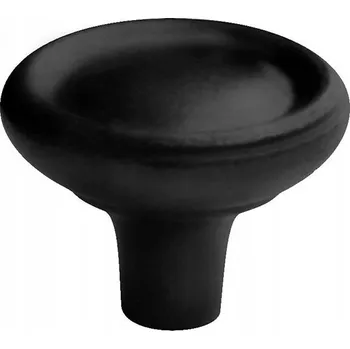 Nábytkové kování Nábytková úchytka PALLADA A-763, černá matná, průměr 30 mm