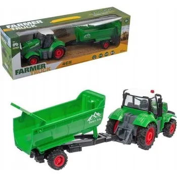 autíčko Traktor s přívěsem, traktor s ovladačem, světlo