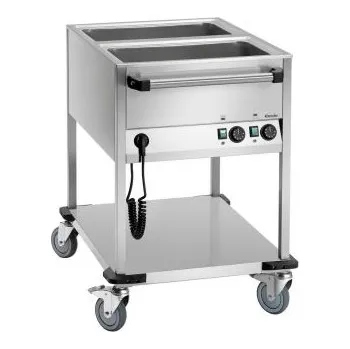 Pojízdná vodní lázeň 2 x 1/1 GN, hloubka 200 mm