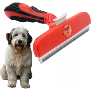 Kartáč pro zvířata Hřeben - Trimovací kartáč pro psy a kočky s dlouhou srstí - Redukce línání