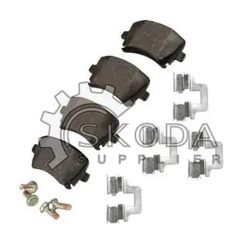 Brzdová destička Sada brzdových destiček, kotoučová brzda ŠKODA Original OEM JZW 698 451D