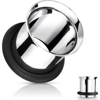 Náušnice Atreya Ocelový tunel s gumičkou Velikost: 8 mm