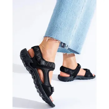 Dámské sandále ČERNÉ POHODLNÉ SANDÁLY KS9507B/G Velikost: 36