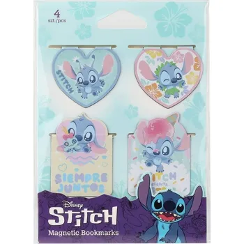Doplněk ke knize MAGNETICKÁ Záložka do Knihy Disney Fashion Stitch 4 Kusy MIX Patio
