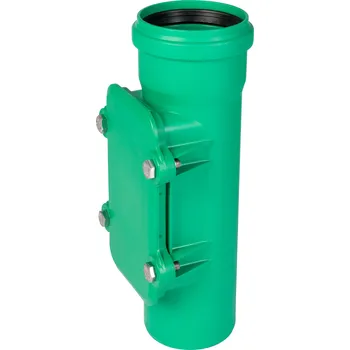 Kanalizační potrubí KG2000PP čistící kus 110 zelený