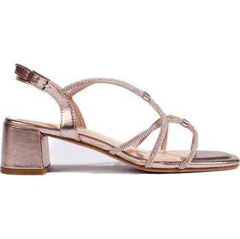 Dámské sandále Rose Gold dámské sandály s ozdobnými pásky SK-048D.GO Velikost: 39