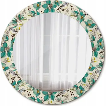 Zrcadlo Nástěnné Zrcadlo Rám Glamour Květiny a ptáci 60 cm