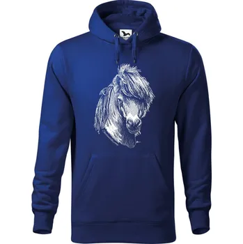 Dámská mikina Mikina - Shetlandský pony Barva: Královská modrá (05), Velikost: XXL, Střih: Pánské