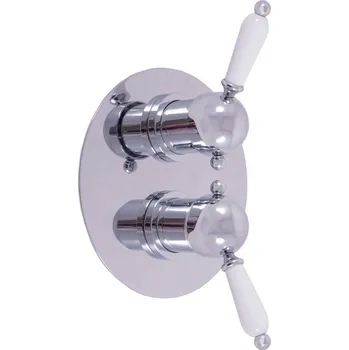 Vodovodní baterie RAV Slezák - LABE - Vanová/Sprchová baterie podomítková 2-cestná s tělesem, Chrom L586K L586K