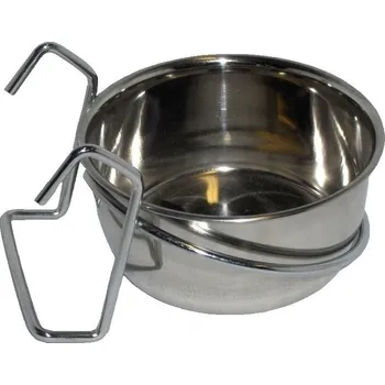 Miska pro psa Akinu Nerezová miska do klece závěsná 600 ml