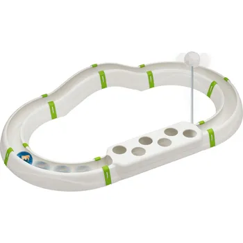 Hračka pro kočku Ferplast Labyrint hrací dráha - startovací sada: hrací dráha Labyrint + 2 náhradní míčky navíc