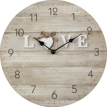 Hodiny Nástěnné hodiny Love 30 cm, MDF