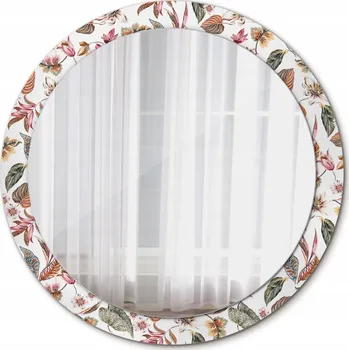 Zrcadlo Zrcadlo na líčení nástěnné Květiny vintage 90cm