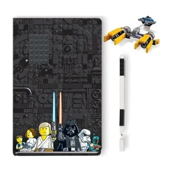 Zápisník LEGO Stationery Star Wars Podracer - zápisník s perem a stavebnicí