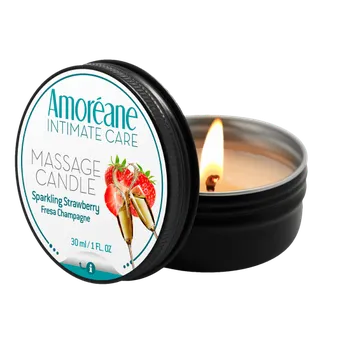Intimní hygienický prostředek Amoréane Massage Candle Sparkling Strawberry 30 ml