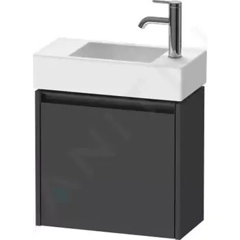 Koupelnový nábytek Duravit Ketho.2 Umyvadlová skříňka 44x48x24 cm, 1 dvířka, panty vlevo, grafit mat, K25072L49490000