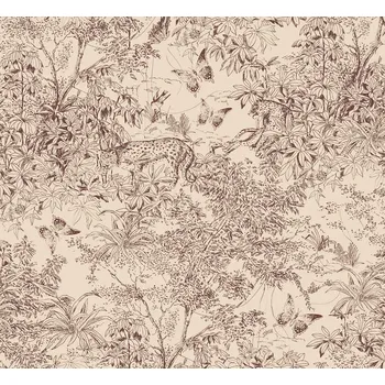 Tapeta Masureel Vliesová tapeta na zeď, béžovo-hnědá, leopard, příroda, ZON205, Amazone, Masureel, velikost 10,05 x 0,7 m