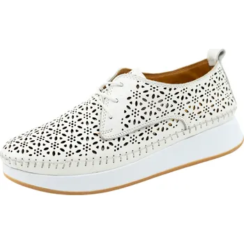 Dámské mokasíny Dámské letní celokožené mokasíny URBAN LADIES 32-25 white Velikost: 38