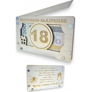 Obraz Dárek k narozeninám DŘEVĚNÁ GRAVÍROVACÍ KARTIČKA personalizovaná 1-99